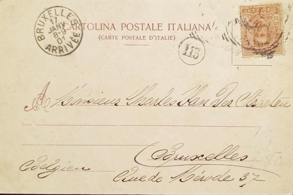 Cartolina - Genova - Fontane Marose - 1901