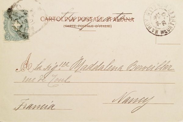 Cartolina - Milano - Via Mercanti - 1901