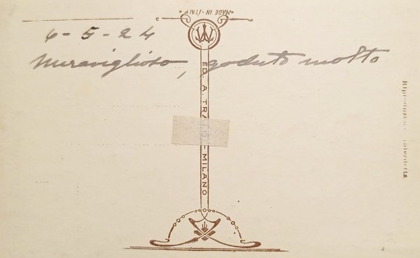 Cartolina - Ostia Mare - Stabilimento Roma - 1924