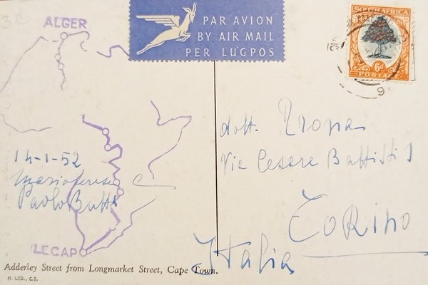 Cartolina - Adderley Street from Longmarket Street - Cape Town …