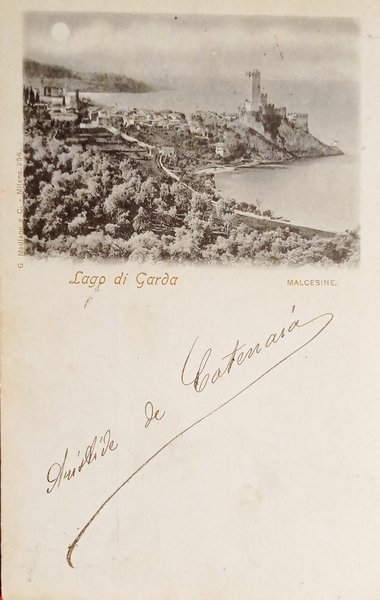 Cartolina - Lago di Garda - Malcesine - 1899