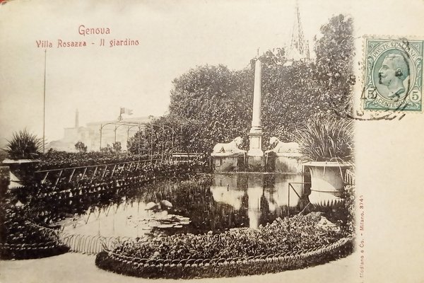 Cartolina - Genova - Villa Rosazza - Il Giardino - …