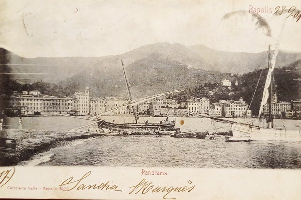 Cartolina - Rapallo - Panorama - 1901