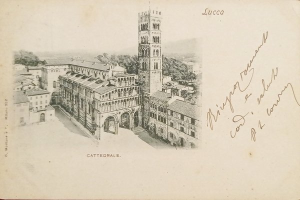 Cartolina - Lucca - Cattedrale - 1902