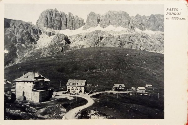 Cartolina - Passo Pordoi - Panorama - 1920 ca.