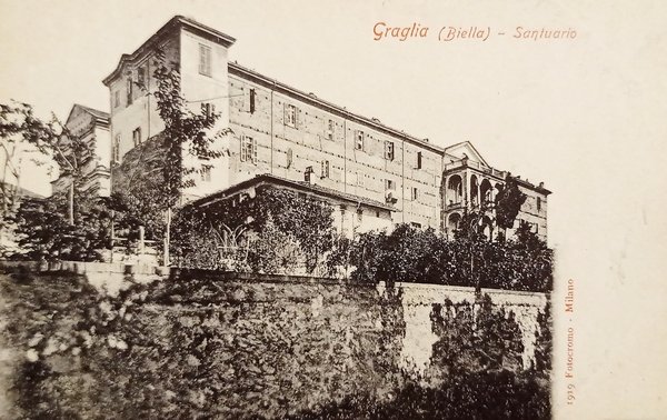 Cartolina - Graglia ( Biella ) - Santuario - 1900 …