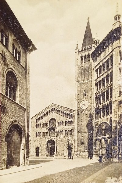 Cartolina - Parma - Duomo - Battistero - Palazzo Vescovile …