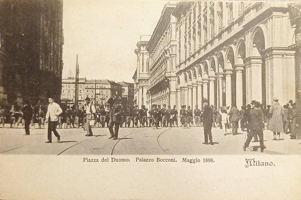 Cartolina - Piazza del Duomo - Palazzo Bocconi - Milano …