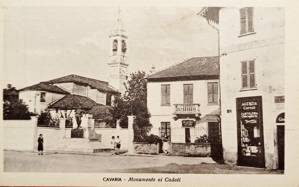 Cartolina - Cavaria (Varese) - Monumento ai Caduti - 1920 …