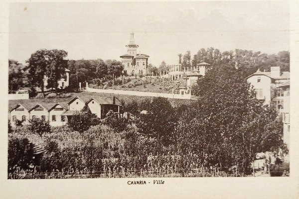 Cartolina - Cavaria (Varese) - Ville - 1920 ca.