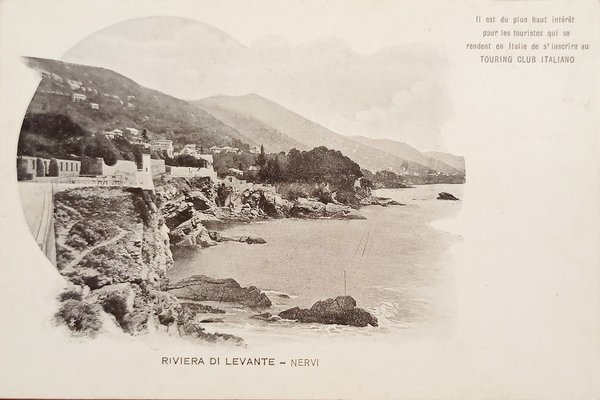 Cartolina - Riviera di Levante - Nervi - 1900 ca.