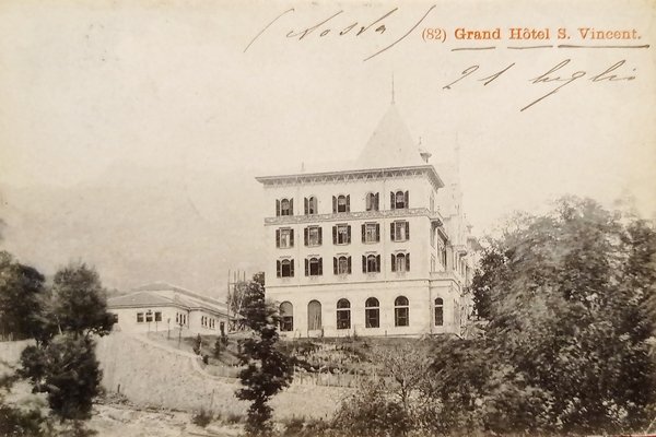 Cartolina - Grand Hotel S. Vincent - 1908
