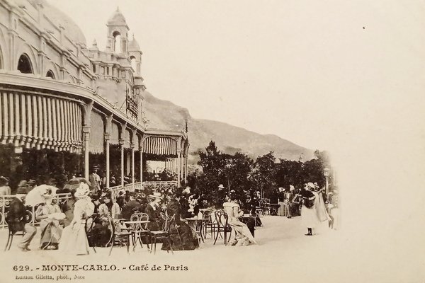 Cartolina - Monte Carlo - Cafe de Paris - Francia …