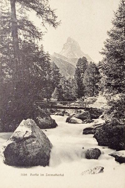 Cartolina - Svizzera - Portie im Zermattertal - 1900 ca.