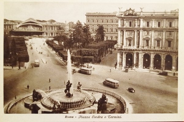 Cartolina - Roma - Piazza Esedra o Termini - 1920 …