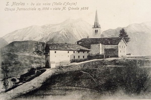 Cartolina - S. Nicolas ( Valle d'Aosta ) - Chiesa …
