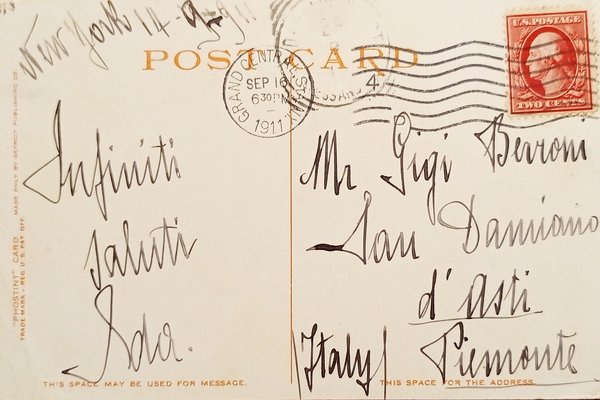 Cartolina - King's Chapel - Boston, Massachusetts - 1911