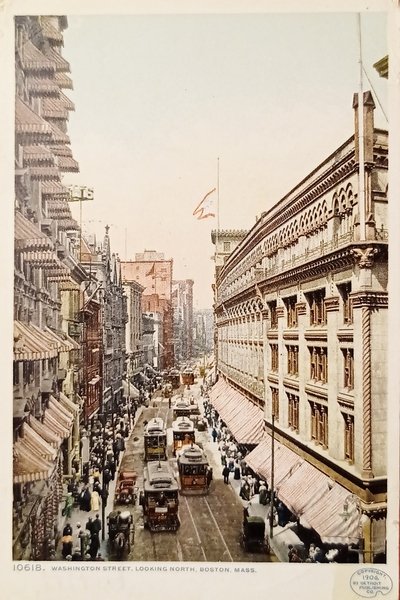 Cartolina - Washington Street, Looking North - Boston, Massachusetts - …