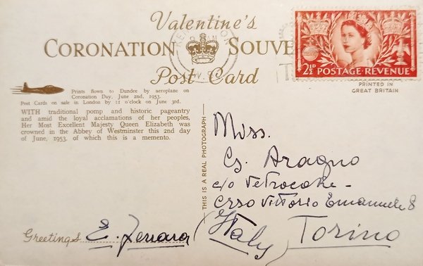 Cartolina - The Queen and the Duke of Edinburgh In …