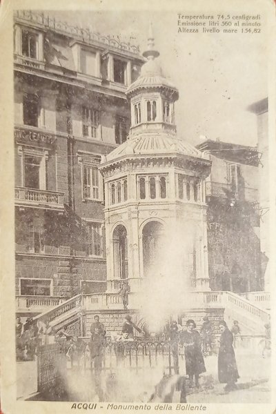 Cartolina - Acqui - Monumento della Bollente - 1931