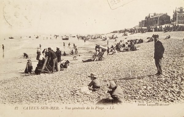 Cartolina - Cayeux-sur-Mer - Vue Generale de la Plage - …