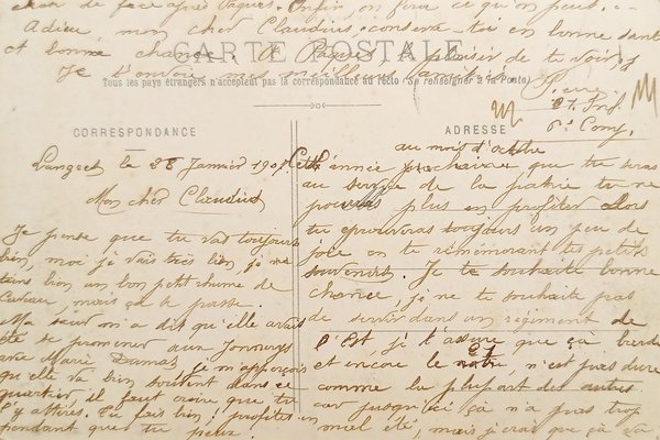 Cartolina - Francia - Dijon - Avenue de la Gare …