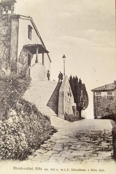 Cartolina - Montecatini Alto - S. Sebastiano e Villa Livi …