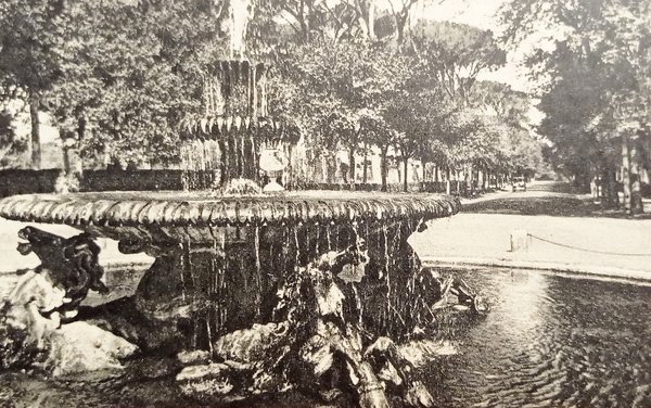 Cartolina - Roma - Villa Borghese - Fontana dei Cavalli …