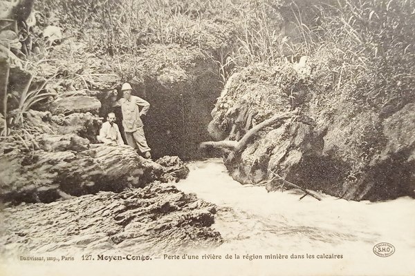 Cartolina - Moyen-Congo - Perte d'une riviere de la Region …