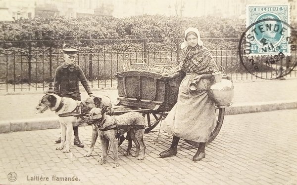 Cartolina - Belgio - Bruxelles - Laitjere Flamande - 1907