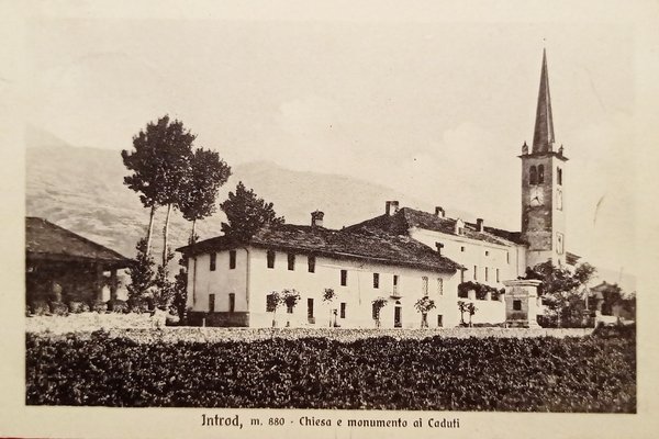 Cartolina - Introd ( Valle d'Aosta ) - Chiesa e …