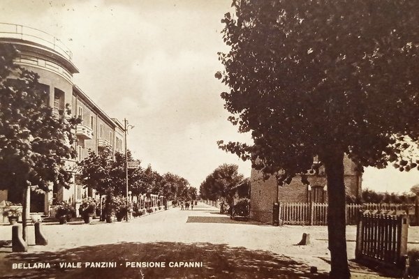 Cartolina - Bellaria ( Rimini ) - Viale Panzini - …
