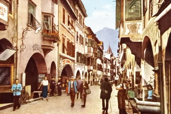 Cartolina - Merano ( Bolzano ) - Portici - 1957