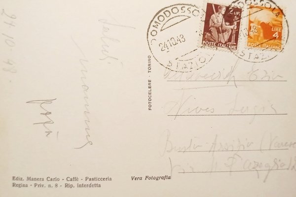 Cartolina - Domodossola - Corso Paolo Ferraris - 1948