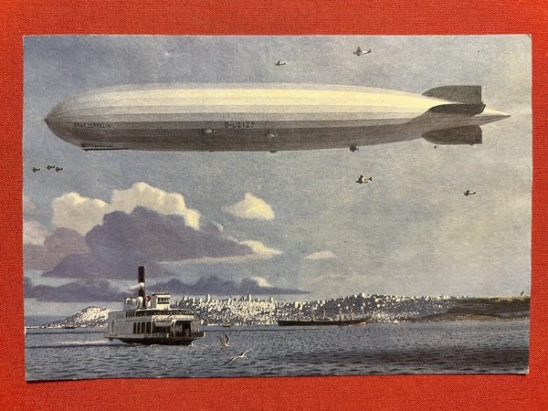 Cartolina Zeppelin Luftschiff - Offizielle Karte der Delag - Frankfurt …