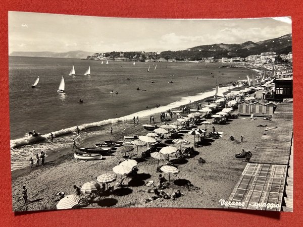 Cartolina - Varazze - Spiaggia - 1951