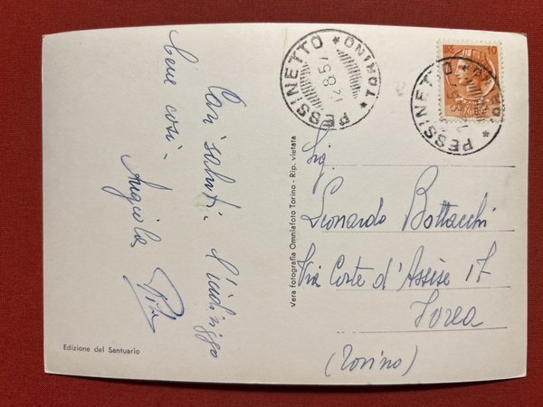 Cartolina - Pessinetto ( Torino ) - Nello sfondo il …