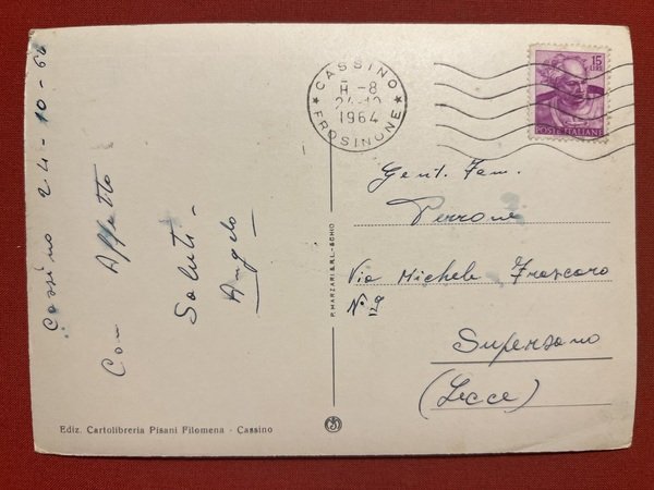 Cartolina - Saluti da Cassino ( Frosinone ) - Vedute …