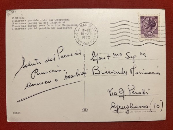 Cartolina - Ozieri ( Sassari ) - Panorama parziale visto …