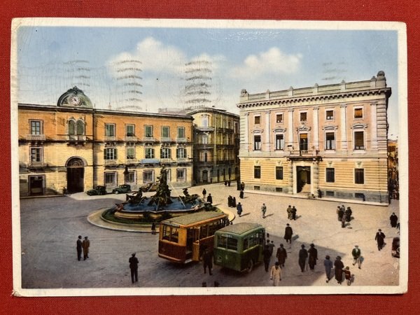 Cartolina - Siracusa - Piazza Archimede - 1939