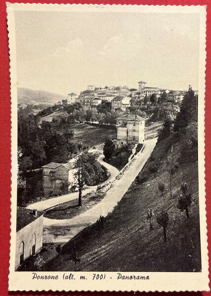 Cartolina - Ponzone ( Alessandria) - Panorama - 1958