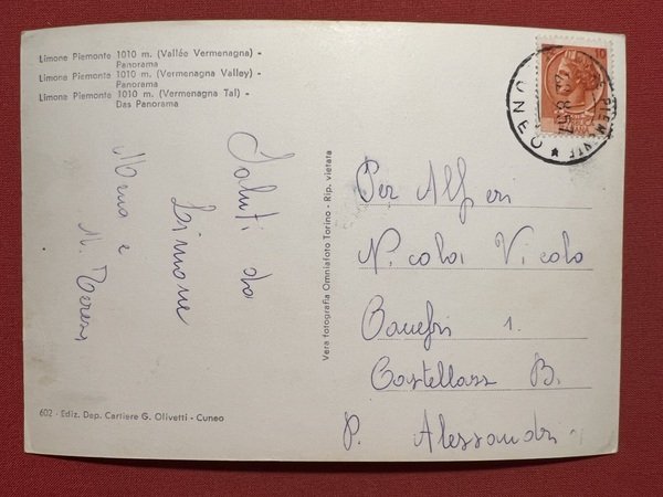 Cartolina - Limone Piemonte ( Cuneo ) - Panorama - …