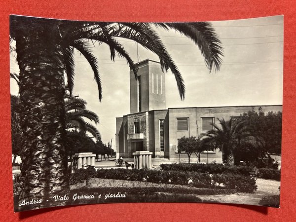 Cartolina - Andria - Viale Gramsci e Giardini - 1960 …