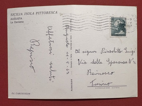 Cartolina - Sicilia Isola Pittoresca - Augusta ( Siracusa ) …