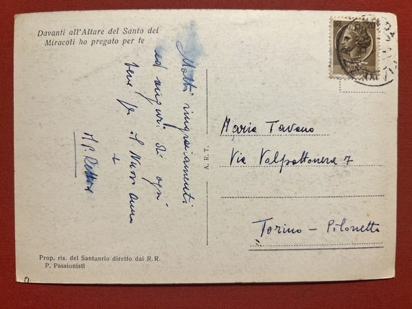 Cartolina - Santuario di S. Pancrazio Pianezza ( Torino ) …