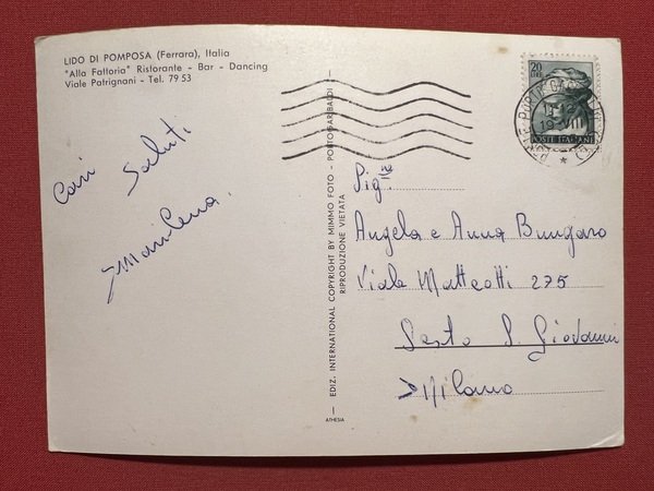 Cartolina - Lido di Pomposa ( Ferrara ) - Alla …