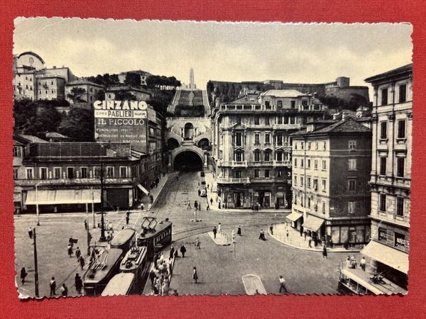 Cartolina - Trieste - Piazza C. Goldoni - 1952