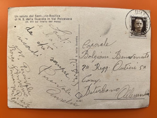 Cartolina - Santuario Basilica di N S. della Guardia in …