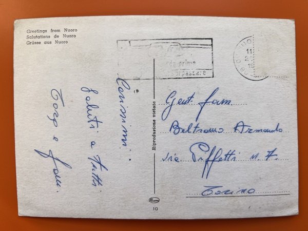 Cartolina - Saluti da Nuoro - Vedute Diverse - 1965 …