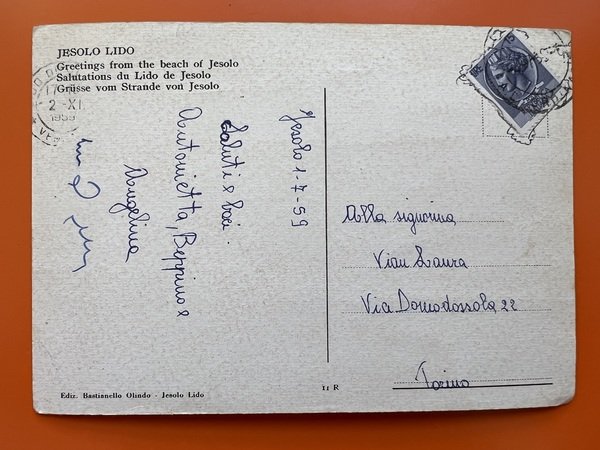 Cartolina - Lido di Jesolo ( Venezia ) - Vedute …